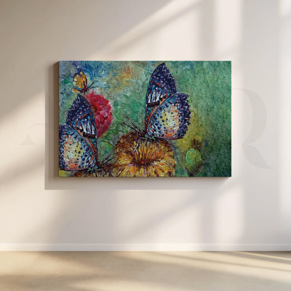 Reverie of Fluttering Wings Canvas Artwork