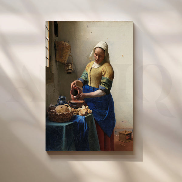 The Milkmaid by Vermeer Canvas Artwork
