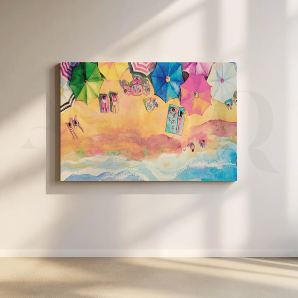 Beach Cabana Retreat Canvas Artwork
