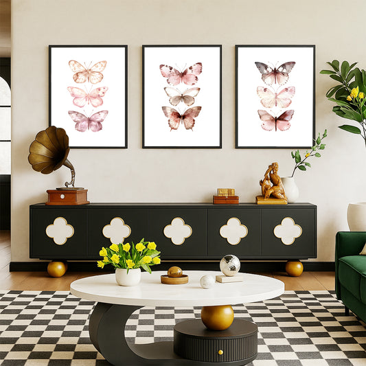 Blush Butterfly Trio Gallery Walls