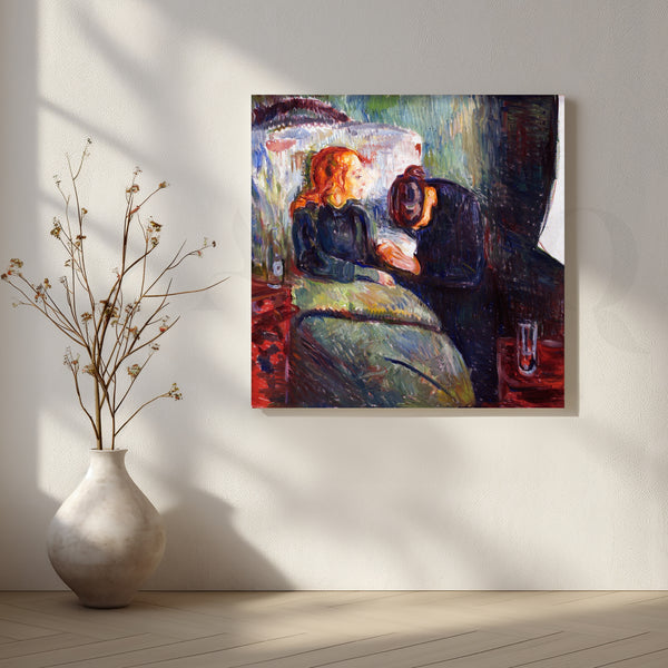The Sick Room (Edvard Munch) Canvas Artwork