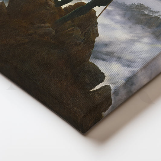 Wanderer Above the Mist Canvas Painting for Living Room/Study