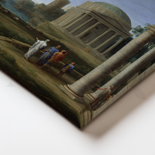 Temple Garden by the Bay Canvas Painting for Study