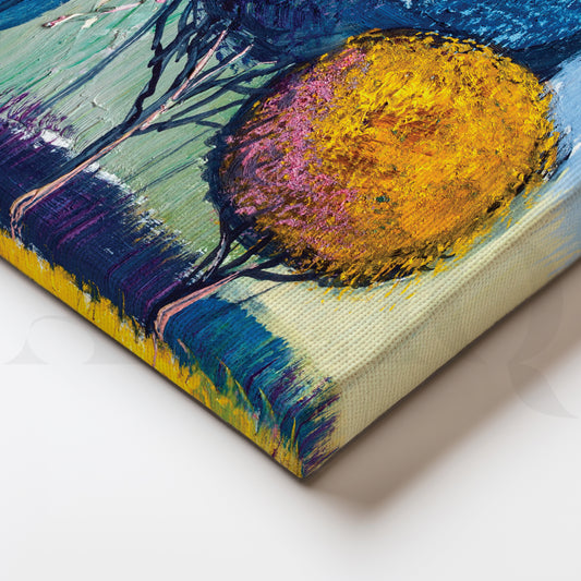 Majestic Serenity Canvas Abstract Wall Painting
