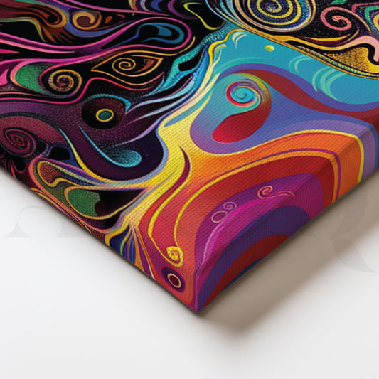 Pup in Paint Canvas Wall Art