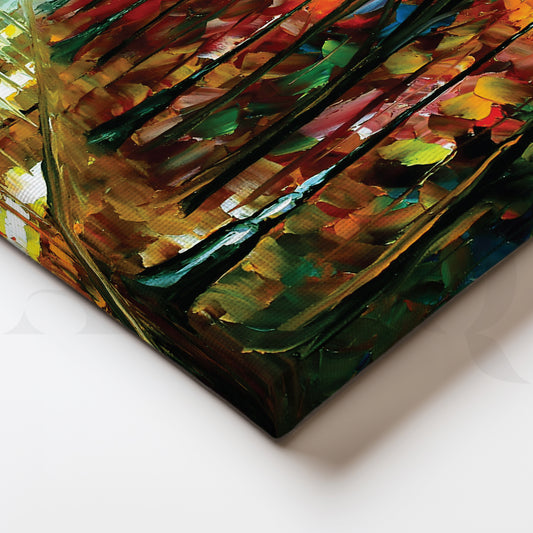 Love Amidst the Abstract Storm Canvas Wall Painting