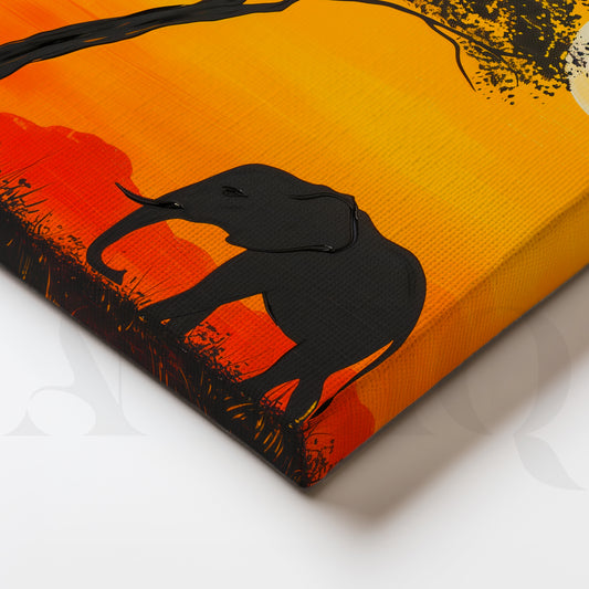 Golden Horizon Tribal Fusion Gallery Wall – Set of 3 Contemporary Artworks - 18 x 24 Inches for Living Room