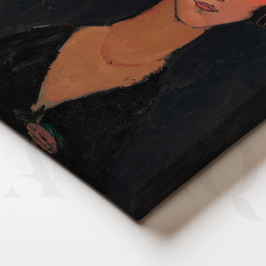 Female Portrait Canvas Artwork for Living Room