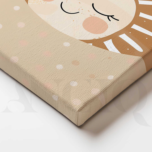 Sleepy Sunshine Kids Canvas Artwork