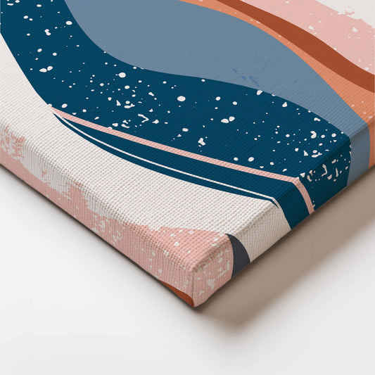 Waves of Earth: Abstract Layers in Calming Tones and Textures