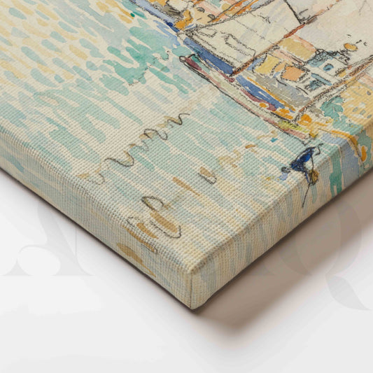 Venice Waterfront Cityscape Canvas Artwork