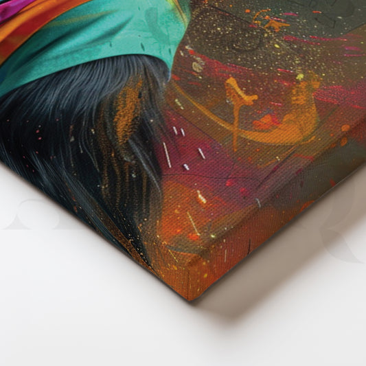 A Whimsical Chimpanzee Canvas Wall Painting