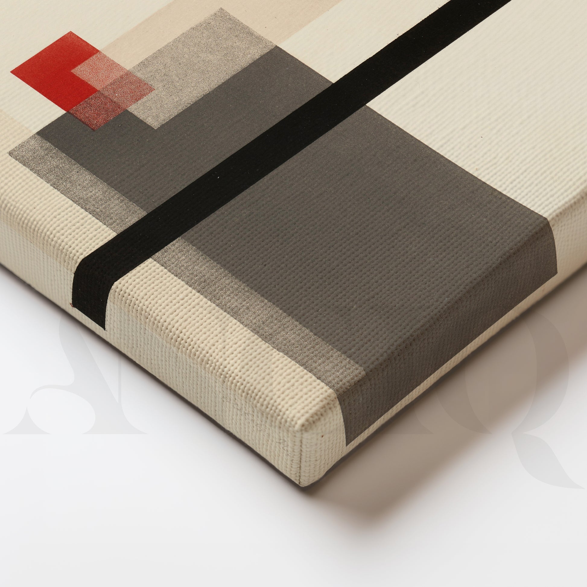 Minimalist Geometric Canvas Artwork for Office/Study Room