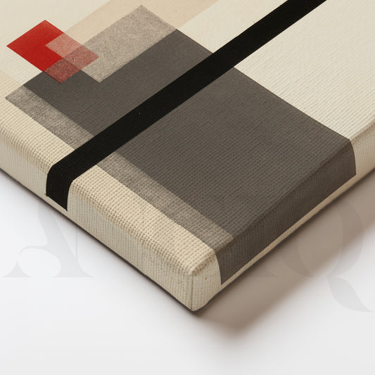 Minimalist Geometric Canvas Artwork for Office/Study Room