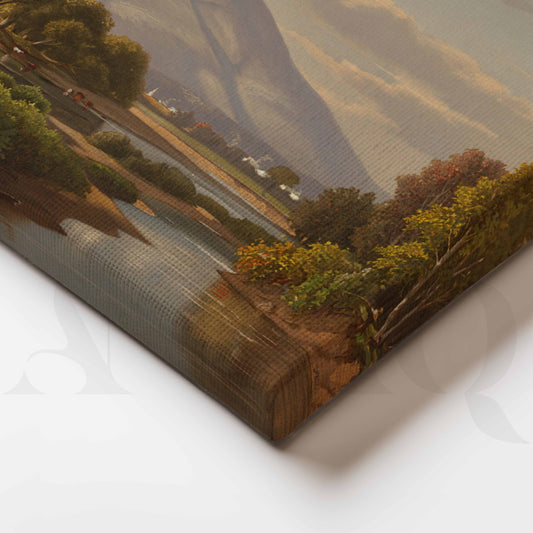 Mountain River Valley Canvas Artwork