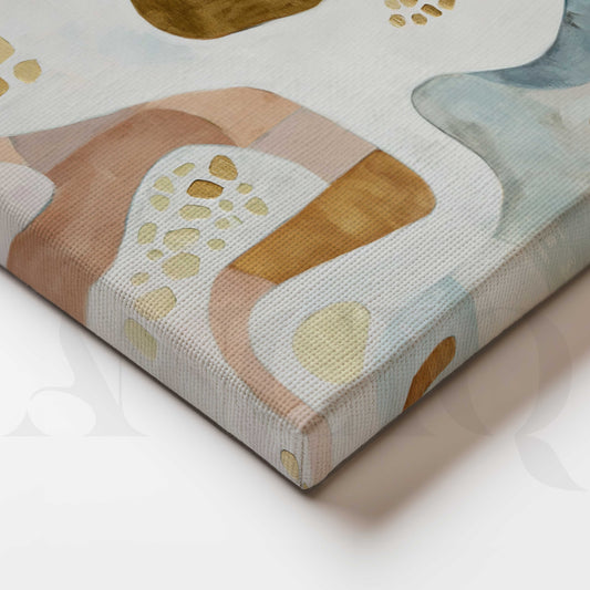 Pastel Organic Abstract Canvas Artwork