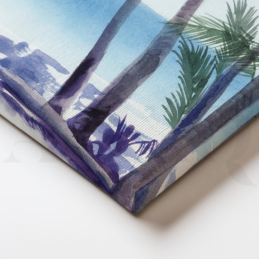 Palm Fronds Paradise Canvas Wall Painting