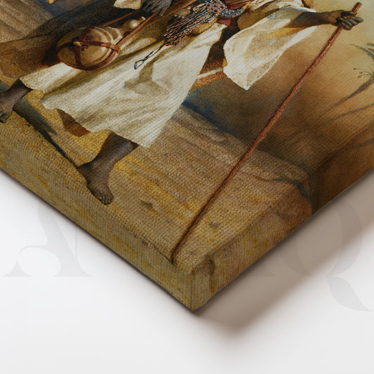 Vintage Desert Nomad Journey Gallery Wall – Set of 3 Classic Artworks - 18 x 24 Inches