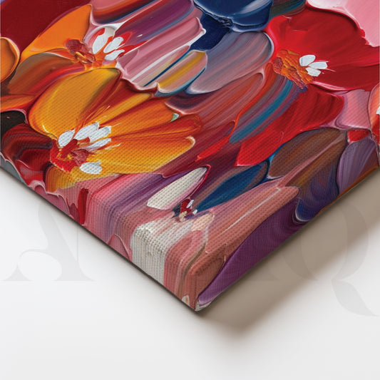 Pastel Petals Canvas Wall Painting