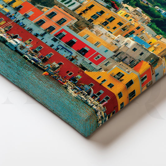 Rainbow Harbor Canvas Wall Painting