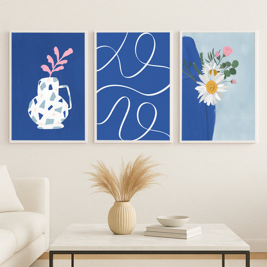 Blue Harmony Gallery Walls