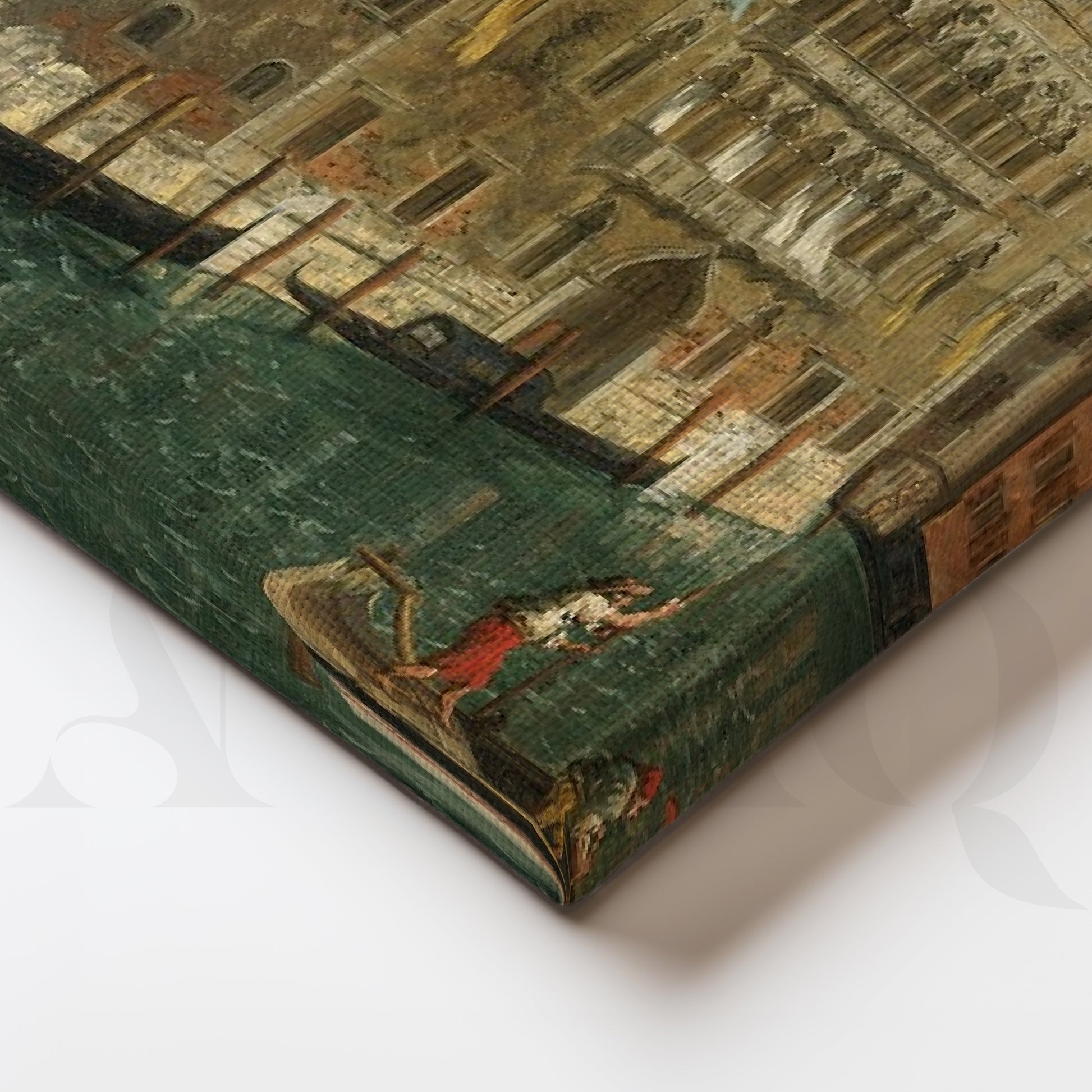Venetian Canal Cityscape Gallery Wall – Set of 3 Classic European Artworks - 18 x 24 Inches for Stylish Bedroom