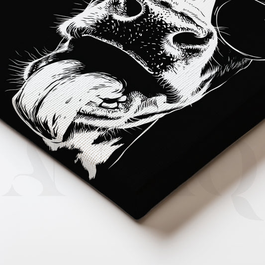 Moody Cow Trio Gallery Wall – Set of 3 Artworks