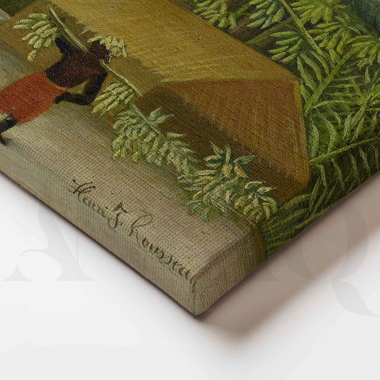 Tropical Plantation Folk Art Canvas Artwork