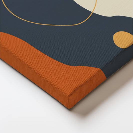Organic Shapes Dance in Minimalist Harmony of Earthy Tones