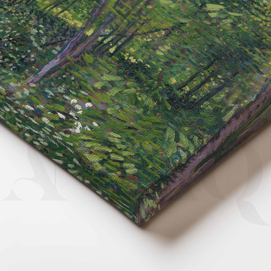 Lush Green Forest Canvas Artwork for Stylish Bedroom