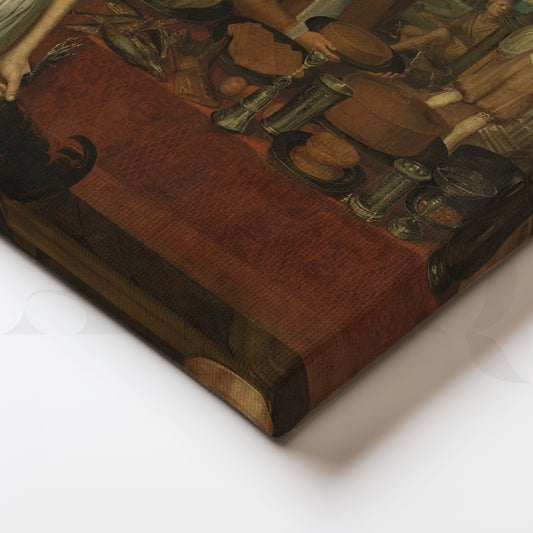 Rich man and poor Lazarus Canvas Wall Painting