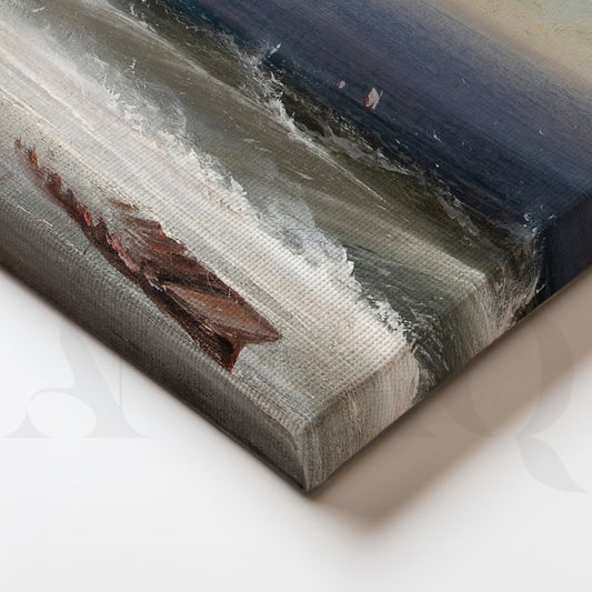 Dramatic Ocean Sunset Gallery Wall – Set of 3 Seascape Artworks - 18 x 24 Inches for Living Room