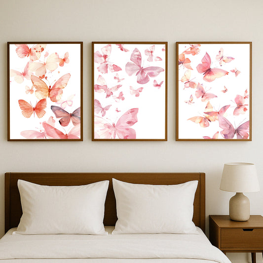 Blush Butterfly Dance Gallery Walls