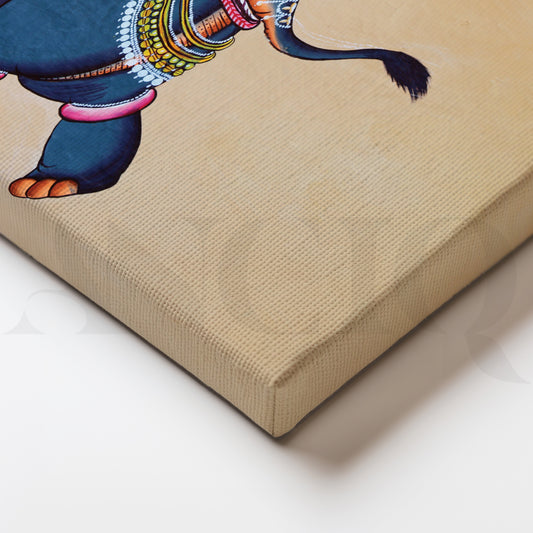 Elephants and Elegance Canvas Wall Painting