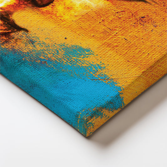 Lord Buddha's Tranquil Presence Canvas Wall Painting