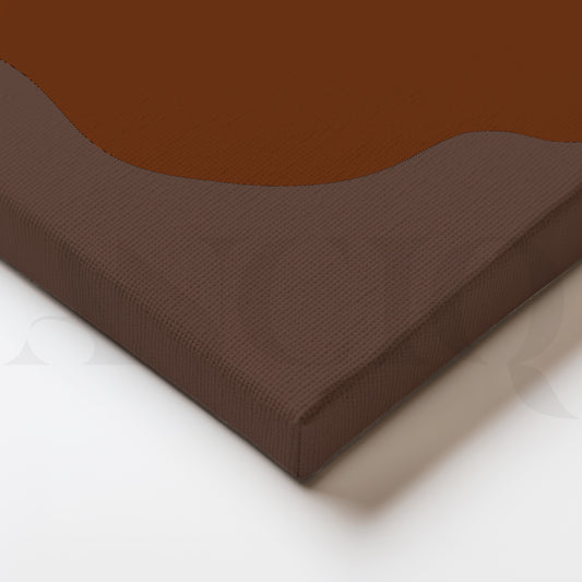 Abstract Sun Over Rolling Earthy Hills in Warm Tones