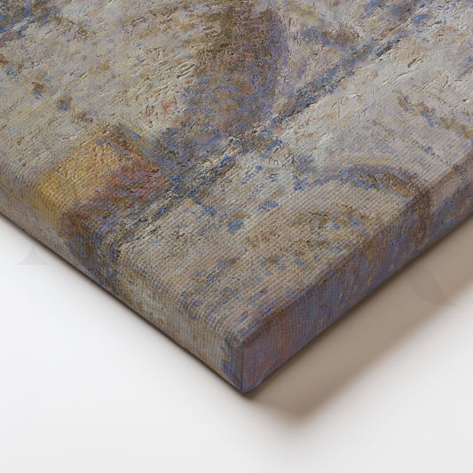 Rouen Cathedral, Morning Haze Canvas Painting for Sophisticated Office