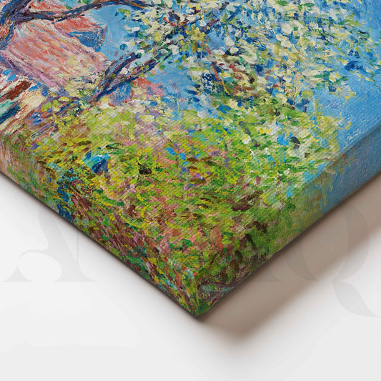 Blossoming Garden Tree Impressionist Canvas Artwork