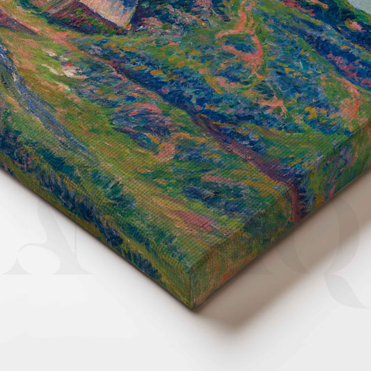 Impressionist Countryside Cottage Canvas Artwork