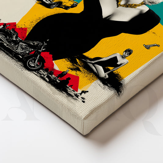 ‘Retro Pop Icons’ Gallery Wall – Set of 3 Vintage Pop Art Canvas Artworks