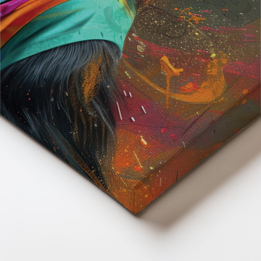 A Whimsical Chimpanzee Canvas Wall Painting