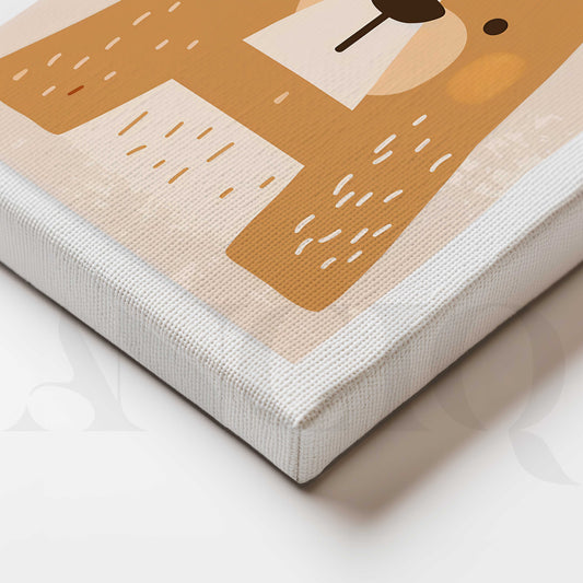 Little Brown Bear Kids Canvas Artwork