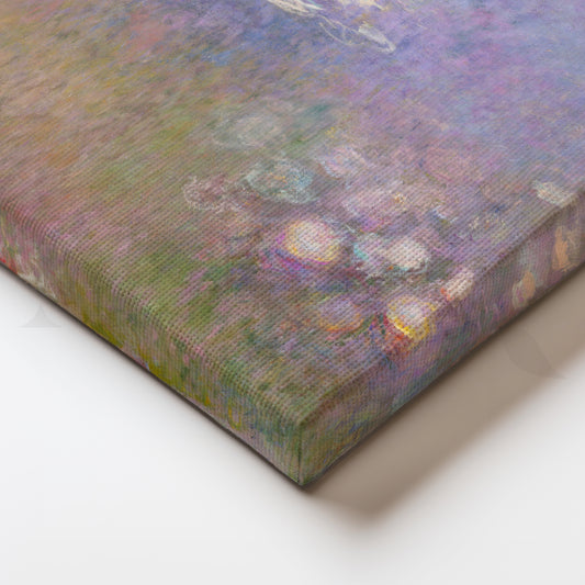Water Lilies in Lavender Haze (Monet) Canvas Painting for Bedroom