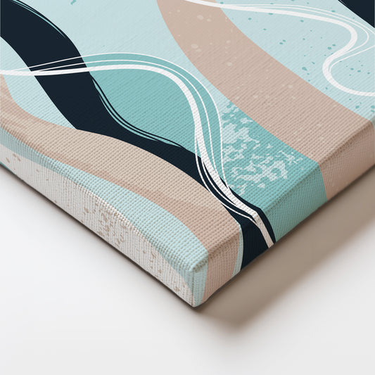 Soothing Waveforms: Gentle Curves and Calm Hues in Harmony