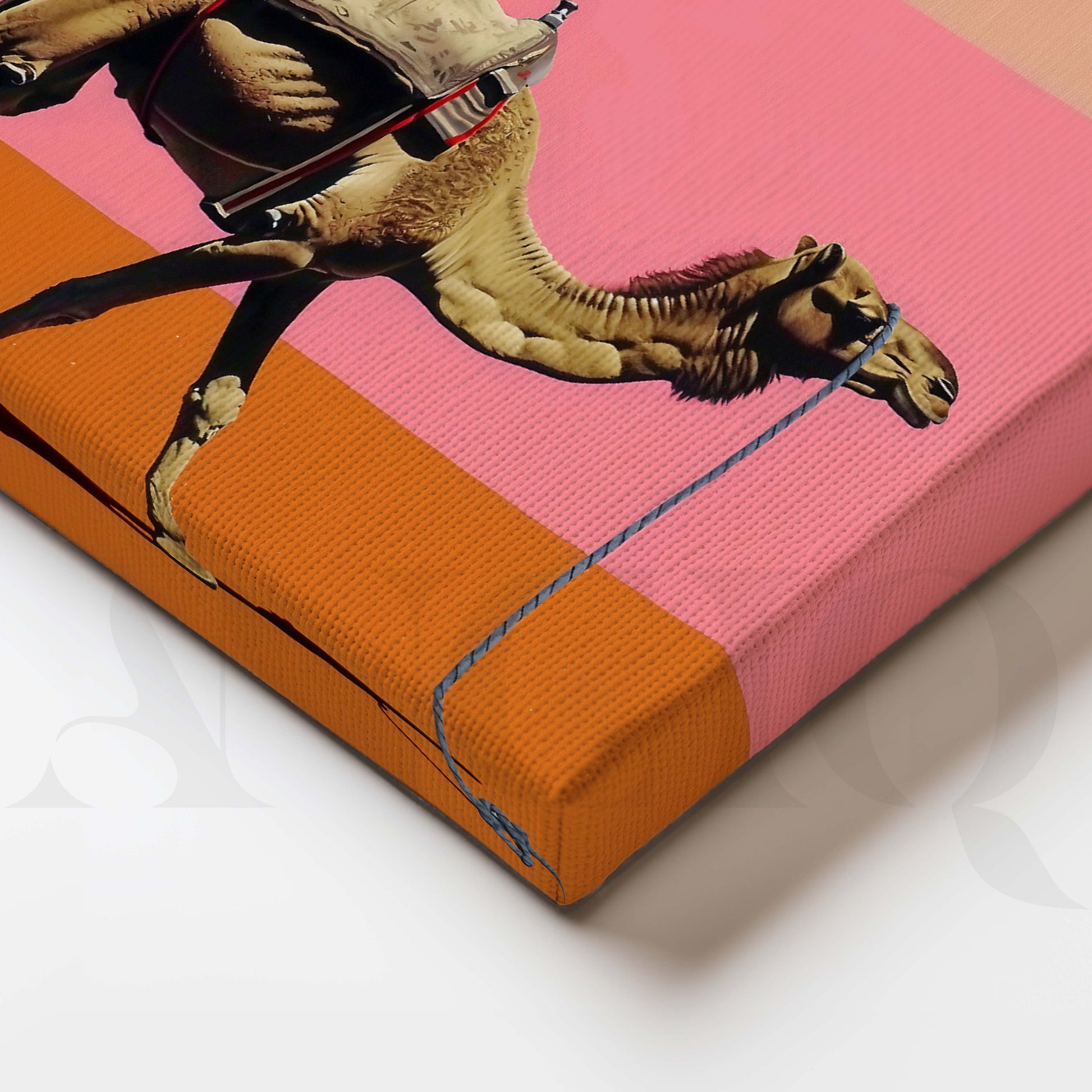 Contemporary Camel Canvas Artwork for Living Room