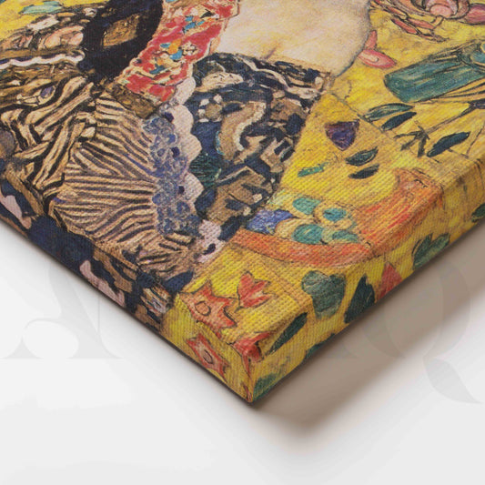 Gustav Klimt Lady Portrait Canvas Artwork