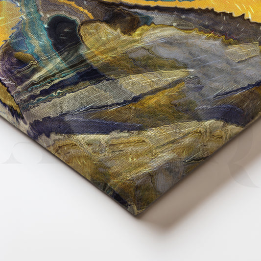 Abstract Realms Canvas Wall Painting
