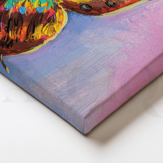 Fluttering Kaleidoscope Canvas Wall Painting