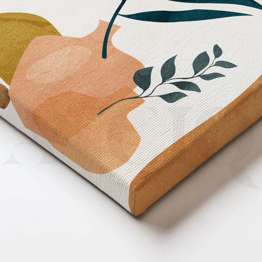 Botanical Boho Art: Earthy Hues and Modern Elegance Blend