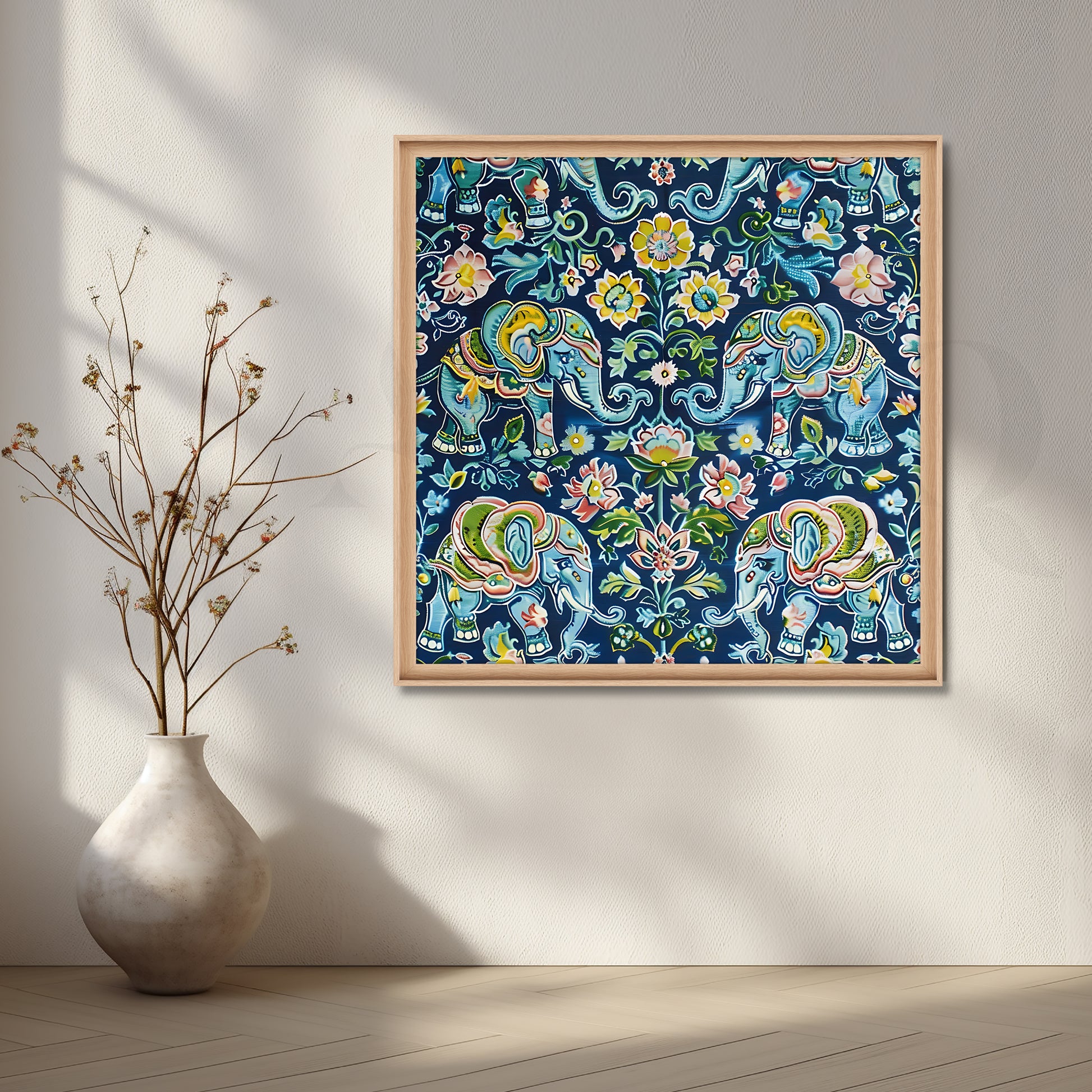 Royal Elephants of India Canvas Artwork for Living Room